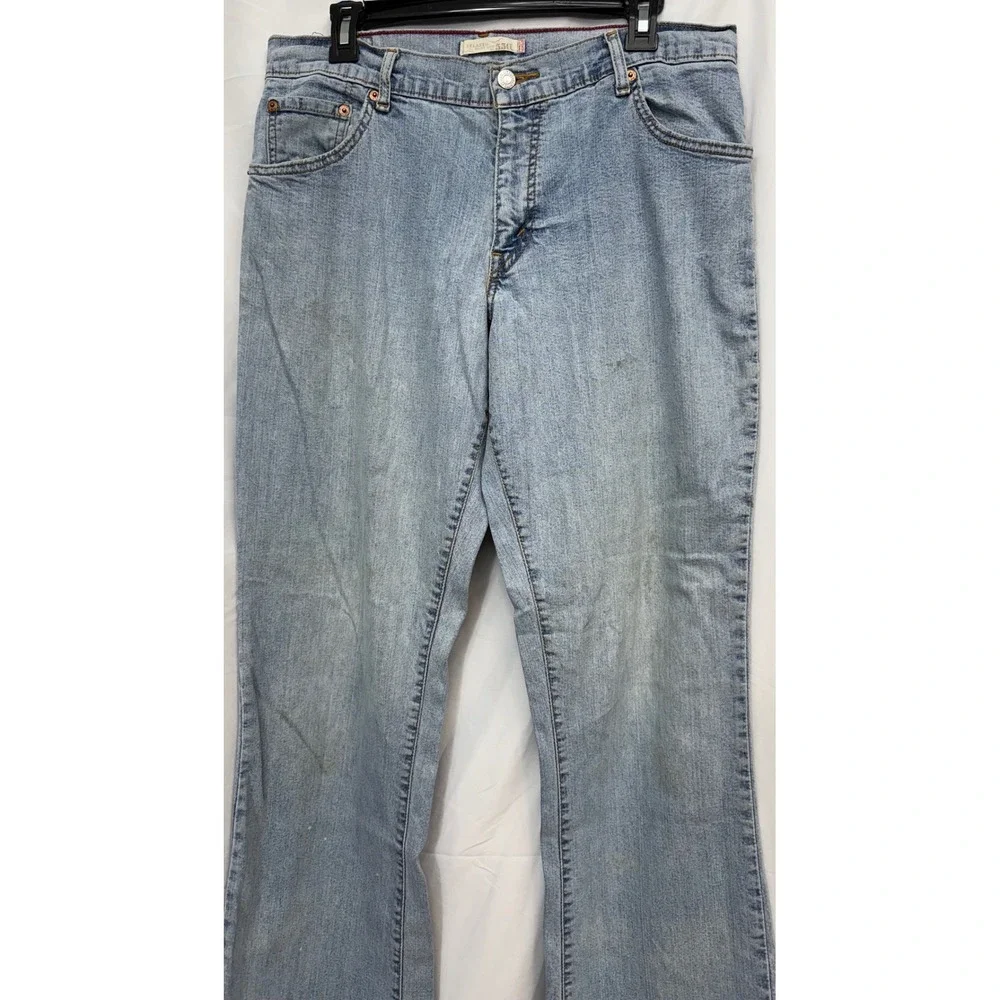 Levi's 550‎ Relaxed Bootcut Jeans Women's 10M Vintage Y2K Heavy Grunge Stained